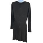 Jasmine & Juliana Dark Heather Grey Jersey Knit Long Sleeve Dress Medium Photo 2