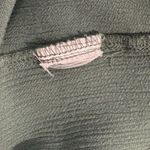 Orvis  Short Sleeveless Blouse Women's XL Rayon Crepe‎ V-Neck Button Front Green Photo 9