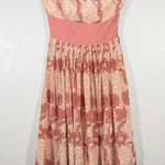 Plenty By Tracy Reese Plenty By Tracy Reece Pink Floral Silk Strapless Dress Size 4 Photo 0