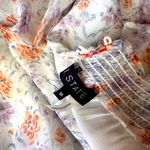 1. State State Women’s Mock Neck Tiered Smocked Floral Flutter Sleeve Mini Dress M Photo 3