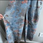 Molly Bracken  wide leg lace back floral denim jumpsuit Photo 6