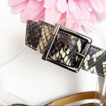 Vionic  Perk Sami Leather Caged Heeled Sandals: Black Boa Snakeskin Photo 8