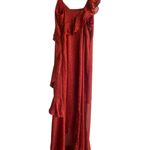 Lush Clothing Lush orange Red High-Low Wrap Gown for Weddings Photo 4