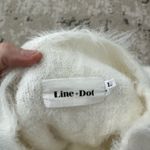 Line and Dot  White Mock Neck Sweater Size Large Photo 4