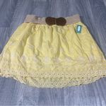 Maurice's Maurice’s Yellow Embroidered Women's Skirt; XL; NEW Photo 0