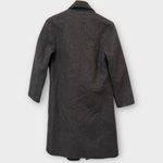 NORDSTROM SIGNATURE Textured Double Face Wool & Cashmere Coat Size XXS Gray Photo 4