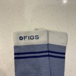 FIGS ANYWHERE Compression Socks Blue White Size M Medical Nurse Work Photo 1