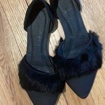 Jenni Kayne black fur d’orsay flats size 37 US 6.5 Photo 4