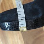 Calvin Klein Heels Kendall Black Suede Platform Woman's Size 8 Snake Embossed Photo 13