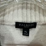 Talbots Petite MP Red Cream Fair Isle Mock Neck Sweater Wool Blend Preppy Ski Photo 2