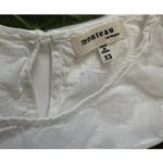 Monteau  White Eyelet Dress‎ XS Fairy Feminine Date Summer Classic Girly Photo 2