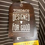 Toad & Co Striped Transita Pencil Skirt Falcon Thin Stripe UPF 50+ Size XL Brown Photo 9