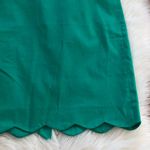 J.Crew  Green Scalloped Pencil Skirt Photo 2