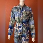 L'ATISTE Blue and Green Patterned Jumpsuit Size Small. E71 Photo 5