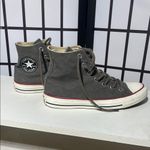 Converse charcoal Canvas High-Top Sneakers Photo 3