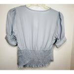 Elodie 🌻NEW (with tag) Nordstrom  Light Blue Lace Croppedpuff Sleeve Size XS. Photo 4