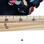 Prelude Navy Sequin Sleeve Top Women's M Statement Party Blouse Glam Aesthetic Blue Size M Photo 11