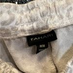 Tahari Pants Womens M Gray Leopard Print Pull On Drawstring Lounge Pajama Casual Size M Photo 2