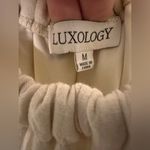 Luxology  Tan, Cream, Green Colorblock Tiered Tied Straps Maxi Dress Medium Photo 5