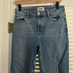 Paige  Cindy High Rise Ankle Straight Leg Jean 29 Light Blue Distressed Hem Photo 2