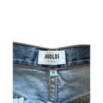 AGOLDE  - 90's Mid Rise Loose Fit Distressed Ripped Straight Leg Jeans in Blue Photo 2