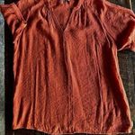 Wishlist  Apricot Salmon colored Womens short sleeve top Size Small Photo 0