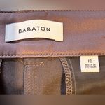 Babaton Aritzia Neo Vegan Leather Pants in Dark Chocolate Coffee Bean Sz 12 Photo 10