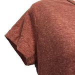 Democracy Burgundy Beaded Short Sleeve Top Photo 5