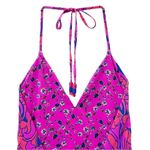 Maaji  Reversible One Piece Swimsuit Size Small Floral Psychedelic Pink Halter Photo 3
