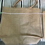 Jute Tan Tote Bag Rafia Set of 2 Beach Picnic Travel Cottagecore Casual Totes‎ Brown Photo 5