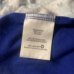 Basic Editions Blue and floral faux dual layer sleevelss t Photo 6