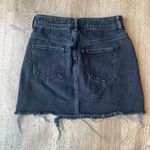 PacSun  Black Distressed Denim Mini Skirt | Size 23 Photo 2