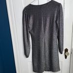 Maven West  Date Night Silver Metallic Shirred Dress W1940 Sz S Photo 11