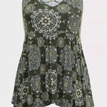 Torrid  Super Soft V-Neck Strappy Handkerchief Babydoll Top Size 1X Photo 0