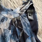 Enfocus Studio  Dress Blue Floral Black Sleeveless Maxi Photo 1