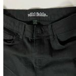 Wild Fable Black Distressed Denim Bermuda Jean Shorts Bottoms Size 0 🖤 Photo 2