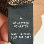 BCX Women’s Juniors  Leopard‎ Print Sweater Size Large Cotton / Rayon Blend Photo 4