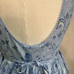 Victoria's Secret VTG Victoria’s Secret Country Babydoll Top Blue Paisley Cotton Cottagecore S Photo 3