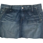 joe's jeans Dark Blue Denim skirt raw hem size 30 Photo 0