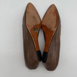 Vintage 90s Miguel Hernandez Wedge Leather Spain Slip Colorblock Red Shoes 9.5 Photo 4