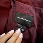 Club Monaco Burgundy Red One Button Blazer Jacket Photo 6