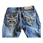 Rock Revival Blue JEAN 25 Fana Mid Rise Straight Stretch Womens Demin Size 2 Photo 5