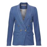 NWOT Rue De Femme Womens Blue Jacket Meduim Lightweight Work Casual Sz L Size L Photo 1
