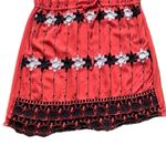 Hazel Floral Embroidered Sleeveless Dress Coral Black White Size Small Orange Photo 4