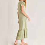 Z Supply  Green Zella Cotton Slub Midi Dress Sz.S Photo 3