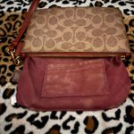 Coach Signature Brown and Tan Pouch Photo 5