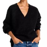 French Connection Black Wool Blend Fluffy Knit Sweater Women’s Size Large L Photo 0