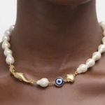 Lele Sadoughi New Lele sadougui fish Pearl necklace Photo 1