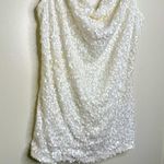 Inc International Concepts White Sequined Dressy Tank Top Women’s Size Medium Photo 3