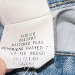 Tommy Hilfiger Vintage Stitched Flag Boyfriend Frayed Light Denim Shorts Photo 5